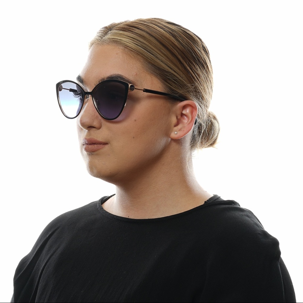 FENDI Black Cat Eye Aviator Sunglasses - Picture 2 of 5